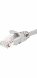 NETRACK BZPAT0256 patch cable RJ45 snagless boot Cat 6 UTP 0.25m grey