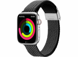 Dux Ducis Dux Ducis Strap (verze Mixture II) řemínek Apple Watch Ultra, SE, 8, 7, 6, 5, 4, 3, 2, 1 (49, 45, 44, 42 mm) náramek s pleteným páskem černý