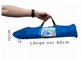 Plážový stan skládací UV50+ 270x120x120 modrá KO-X61900550