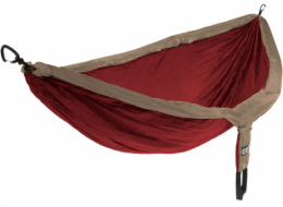 Eno DoubleNest cestovní houpací síť pro 2 osoby Khaki/Maroon (DH025)