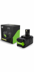 Zelená baterie Green Cell pro elektrické nářadí Ryobi ONE+ 18V 4Ah Náhradní baterie RB18L40