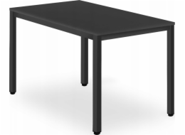 Leobert Stůl TESSA 120cm x 60cm - černý / černé nohy