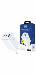 3MK Nabíječka Hyper GaN 65W 1xUSB-A 2xUSB-C PD QC4+ bílá