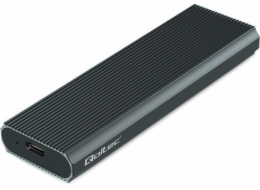 Qoltec Pouzdro pro M.2 SSD | NVMe | PCIe | USB 3.1 | 10 Gb/s | 4 TB | Grafit