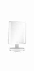 Kosmetické zrcátko Girmi, BE0401, LED osvětlení, tlacítko dotykové obrazovky, 16 x 22 cm, základna s držákem, USB/4 x AA