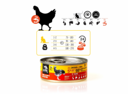 3COTY Chicken with krill For kittens - mokré krmivo pro kočky - 80g
