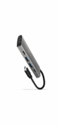 AXAGON HMC-5G21 Víceportový USB hub 5v1, 10 Gb/s, 2x USB-A + 2x USB-C + HDMI 4K/30Hz, PD 60W, 13cm USB-C kabel