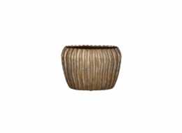 Květináč Mica 1133955, keramický, O 28 cm, hnědý