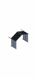 Palram - Canopia Rozšiřovací modul 11x4,1 pro domky série Yukon 11 (antracit)
