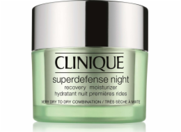 Clinique Superdefense Night Recovery Moisturizer 1/2 regenerační noční krém pro velmi suchou až suchou smíšenou pleť 50 ml