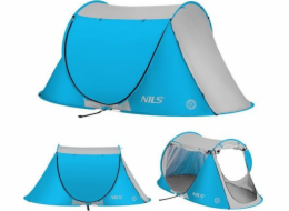 Nils Extreme Plážový stan NC3043 v modré barvě s možností rozkládání