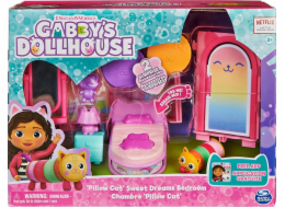 Polly Pocket Gabi a její kočičí domeček - Kouzelné pokoje pro domeček Ložnice + figurka kočky (GXP-912216)