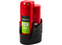 Green Cell Baterie pro Milwaukee M12 12V 3Ah, náhrada za M12 B3 4932451388