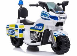 Lean Cars Štíhlá auta Bateriová motorka Police TR1912 bílá