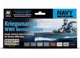 Vallejo Sada barev Kriegsmmarine WWII German Colors Vallejo 71.611 universal Vallejo Sada barev Kriegsmmarine WWII German Colors Vallejo 71.611 universal