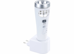 Maximex Zásuvná lampa do objímky LED noční lampa s pohybovým senzorem, 2 v 1, baterka