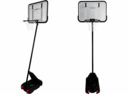 LeanToys Basketbalový koš na kolečkách, míčová zahrada, černý, 3 m