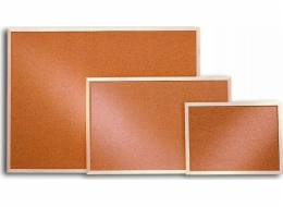 2x3 KORKOVÁ TABULE DŘEVĚNÝ RÁM 2x3, 90 X 120 CM