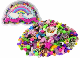 LeanToys Sada šperků s barevnými korálky pro kutily