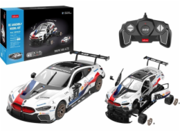 Rastar Stavebnice Auto Rastar RC 1:18 BMW M8 GTE Bílé 66 dílků