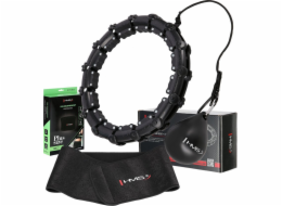 HMS Sada HHW11: Hula hoop se závažím a výstupky + zeštíhlující pás BR163 Plus Size