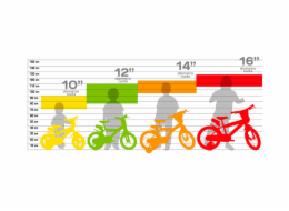 Dětské kolo Dino 143 červené 14"