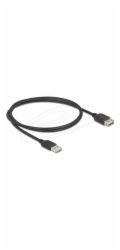 Delock - Prodlužovací šnura USB - USB (M) reverzní do USB (F) reverzní - USB 2.0 - 1 m - snadný USB - cerná
