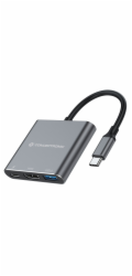 Adaptér AV Conceptronic CONCEPTRONIC Dock USB-C->HDMI,USB3.0,PD 0,25m gr