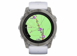 Garmin epix Pro (g2) Sapphire, 51mm, Titanium, Whitestone band