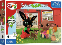 Trefl Puzzle 60 dílků XXL Super Shape Hra se psem, Bing