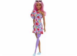 Mattel Šaty/protéza nohy pro panenky Barbie Fashionistas na jedno rameno