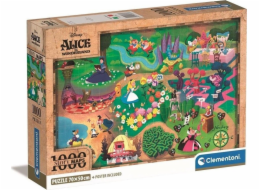 Clementoni Puzzle 1000 dílků Kompaktní Disney Maps Alice