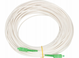 Extralink Patchcord SC/APC-SC/APC SM G657A2 SIMPLEX 3,0 mm 10 m LSOH bílý