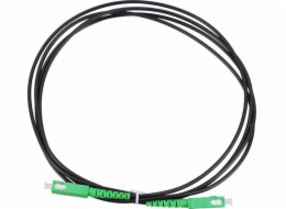 Extralink Patchcord SC/APC-SC/APC SM SIMPLEX 3,0 mm 2 m černý