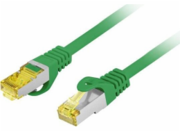 Lanberg Patchcord cat.6a S/FTP LSZH CU 0,25m zelený fluke