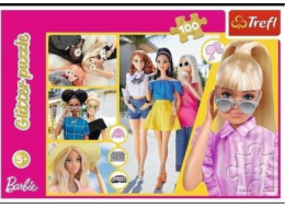Trefl Puzzle 100 dílků Třpytivé třpytky Barbie