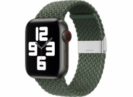 Látkový řemínek Hurtel pro hodinky 6 / 5 / 4 / 3 / 2 (40 mm / 38 mm) Náramek z pletené látky na hodinky Zelený