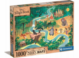 Clementoni Puzzle z 1000 dílků s mapou příběhu a knihou džunglí