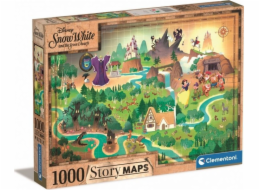 Clementoni Puzzle 1000 dílků Mapy s příběhy Sněhurka