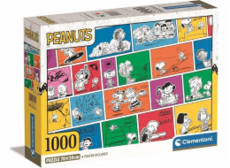 Clementoni Puzzle 1000 dílků Kompaktní Peanuts Peanuts