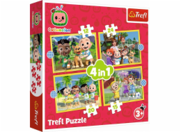 Trefl Cocomelon 4v1 Puzzle Seznamte se s hrdiny