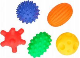 Hencz Toys Senzorické míčky 5 kusů pastelové barvy