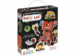 CzuCzu Kreativní puzzle 63 dílků - Robot Lab