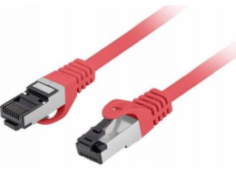 Lanberg Patchcord kat.8.1 S/FTP CU 0,5m red fluke