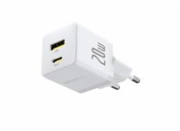 Nabíječka do sítě Baseus Palm 20W, 1xUSB, 1xUSB-C bílá