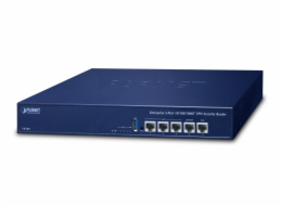 PLANET Enterprise 5-Port router zapojený do sítě Gigabit Ethernet Modrá