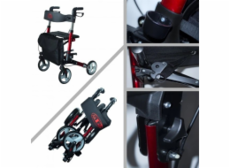 Aluminium four-wheel walker AT51006