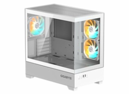GIGABYTE case GB-C201PI, Mid tower, 2xUSB 3.0, 3x 120mm ARGB Fan, bílá