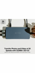 Stanice/replikátor HyperDrive HyperDrive Next 10portový dokovací stanice USB-C Business Class 2xHDMI/4K/SD/PD 100W průchozí/miniJack/RJ45