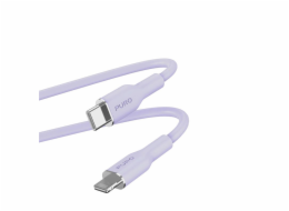 Puro kabel Soft Silicone Cable USB-C to Lightning 1.5m - Lavender
